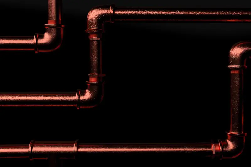 copper plumbing pipes